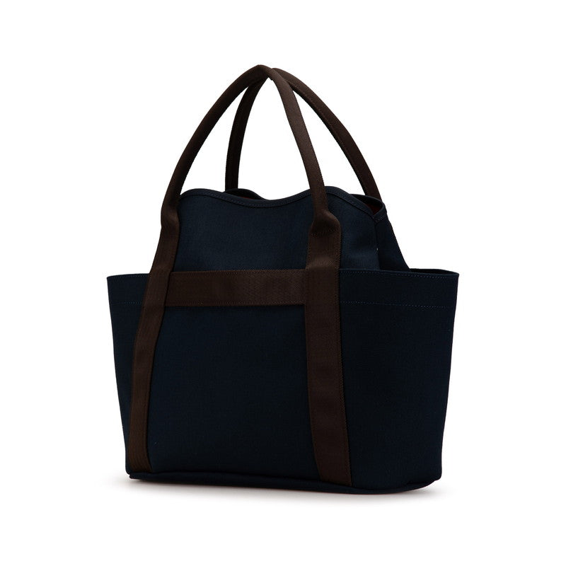 Hermes Canvas Leather 2WAY Tote Bag