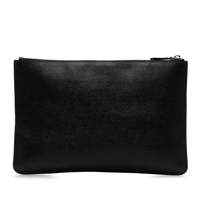 Fendi Karl Lagerfeld Leather Clutch Bag