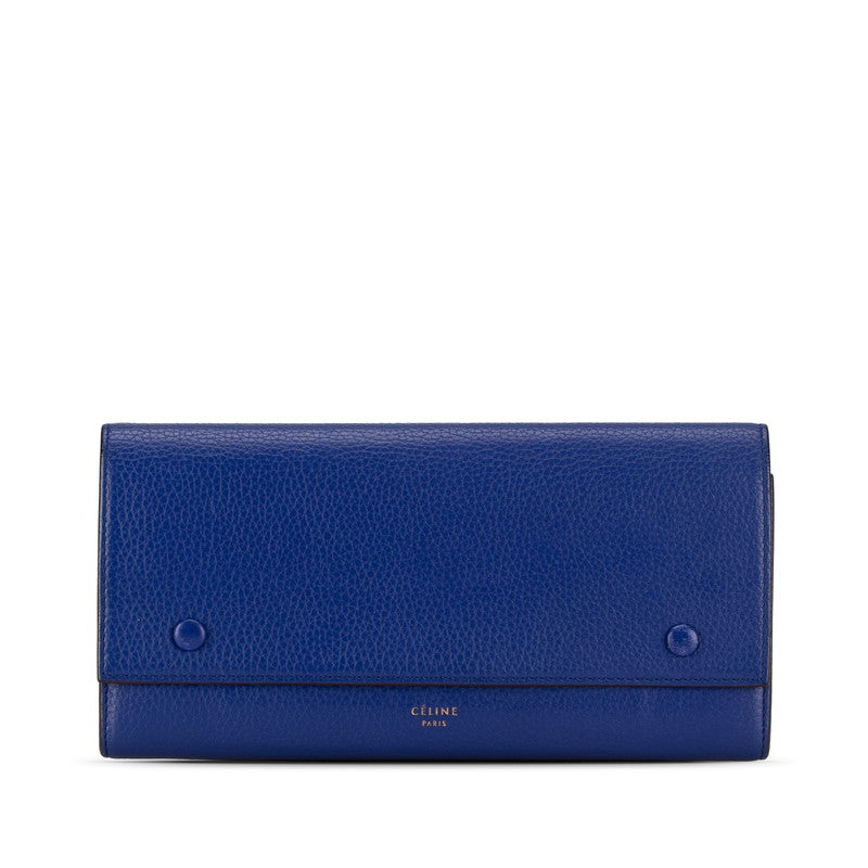 Celine Large Flap Multifunction Leather Wallet