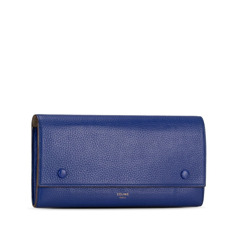 Celine Large Flap Multifunction Leather Wallet