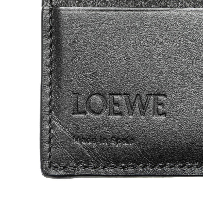 Loewe Anagram Puzzle Long Wallet Black Leather