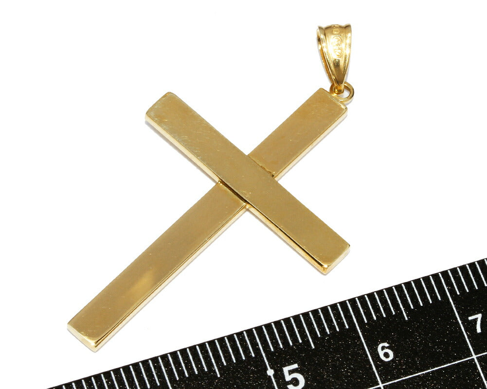 K18YG Yellow Gold Cross Pendant