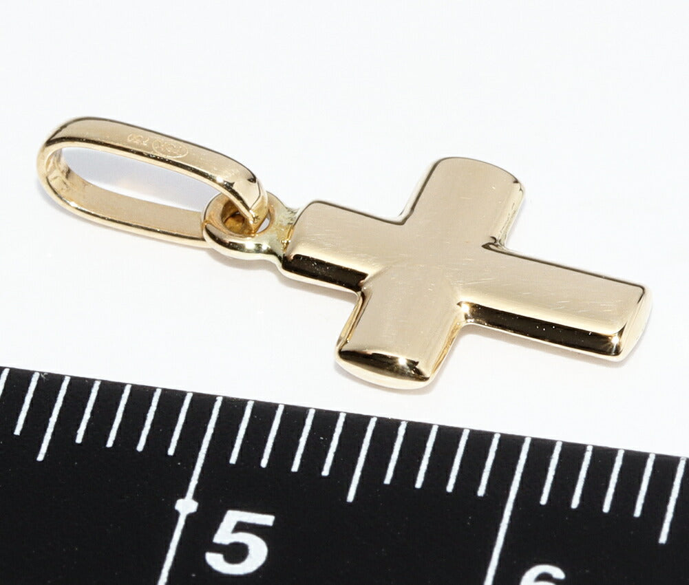 K18YG Cross Pendant Top