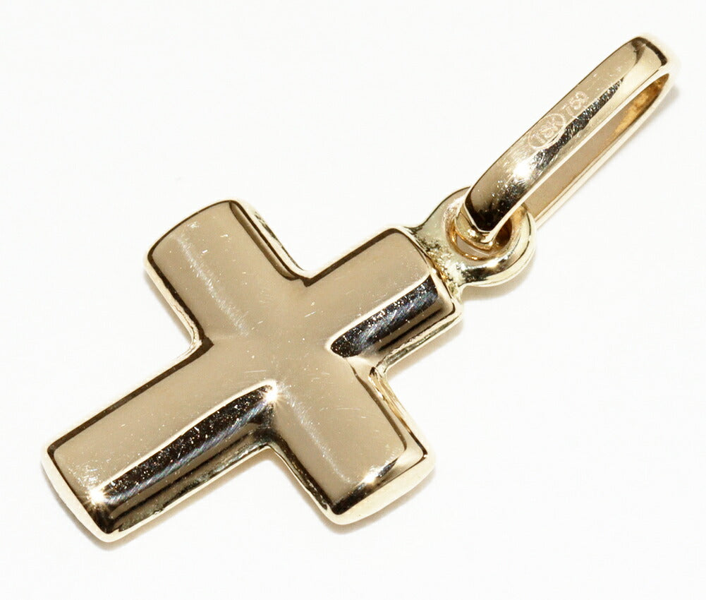 K18YG Cross Pendant Top