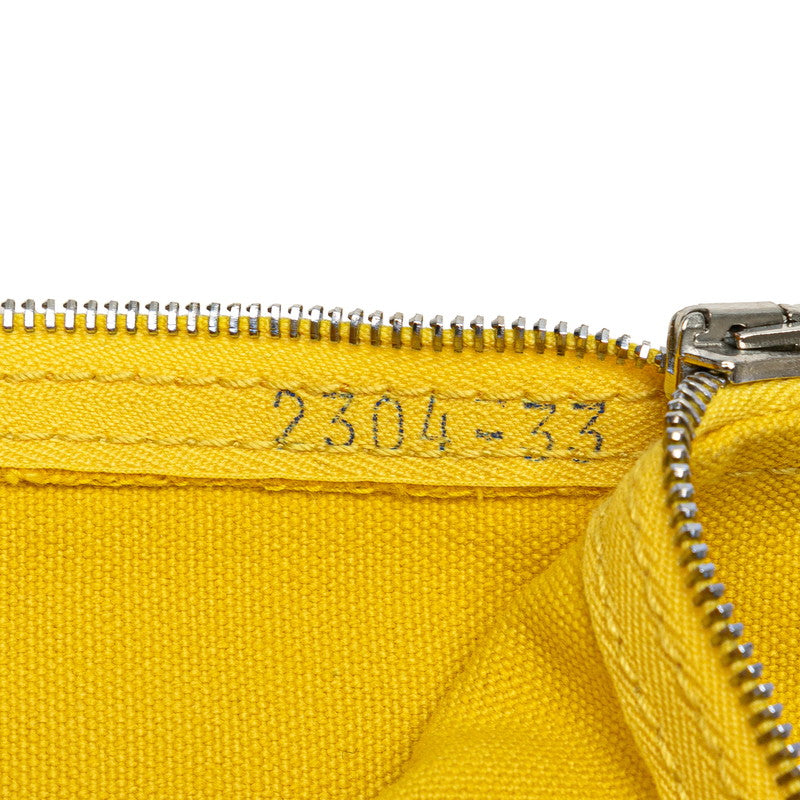 Hermes Canvas Yachting Pouch Yellow