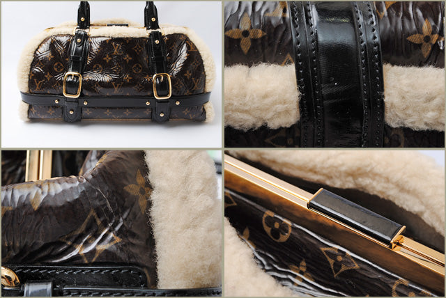 Louis Vuitton Patent Leather/Sheepskin Handbag M95574