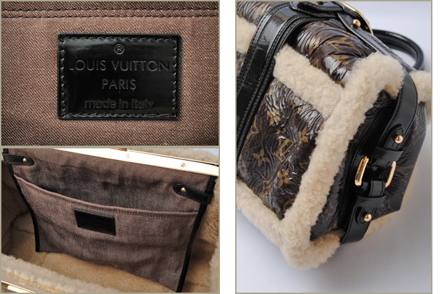 Louis Vuitton Patent Leather/Sheepskin Handbag M95574