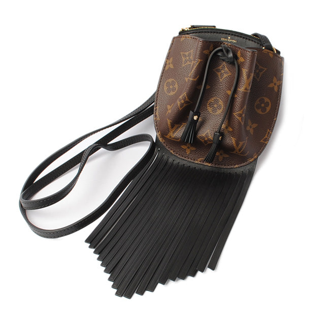 Louis Vuitton Monogram Leather Fringed Noe MINI Shoulder Bag M67802