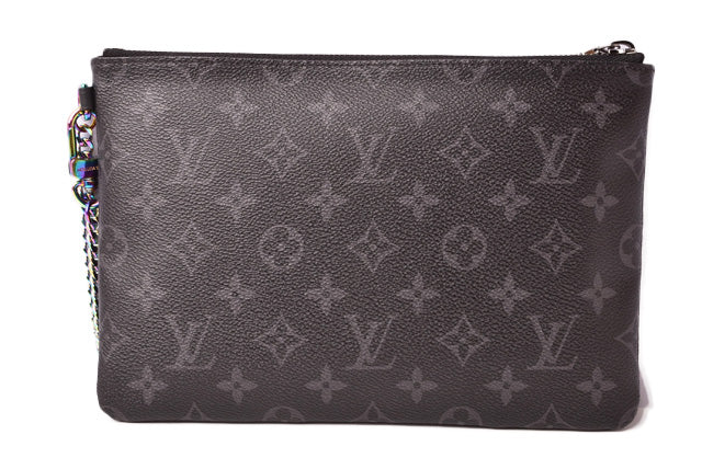 Louis Vuitton Monogram Eclipse iPad Case/Clutch Bag M64449