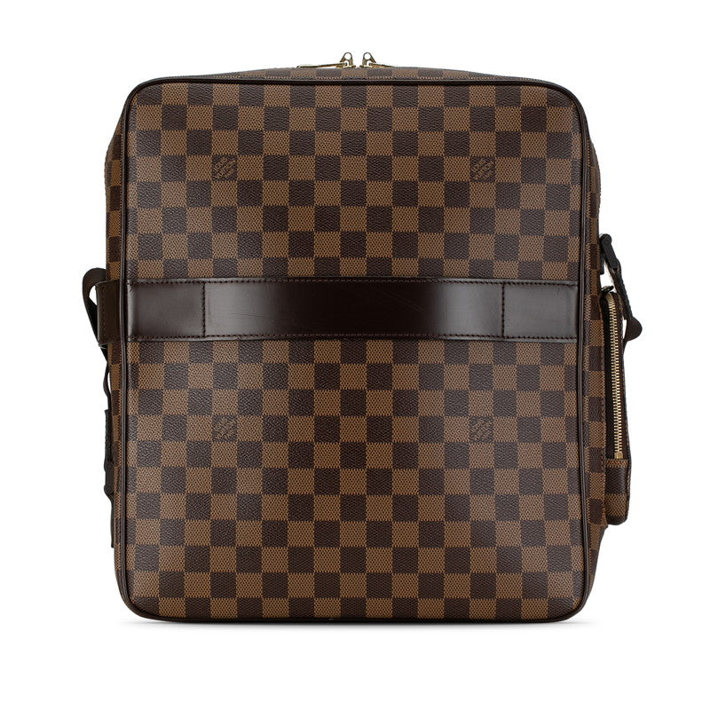 Louis Vuitton Damier Olaf GM Shoulder Bag N41440 Brown PVC Leather in Very Good Condition