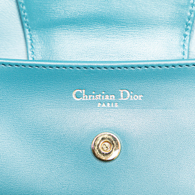 Dior Leather CD Logo 2WAY Clutch Shoulder Bag