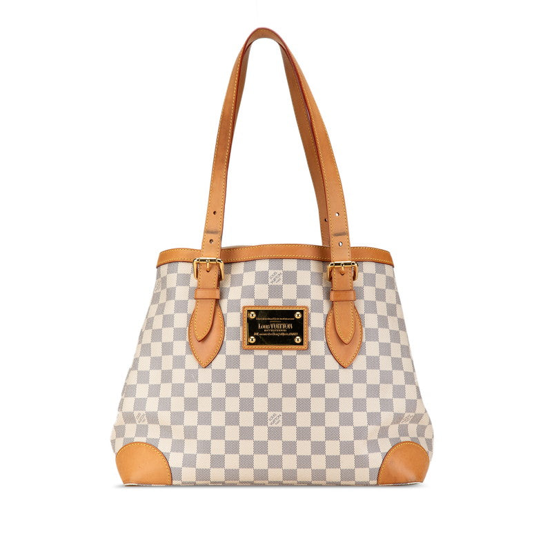 Louis Vuitton Damier Azur Hampstead MM Tote Bag