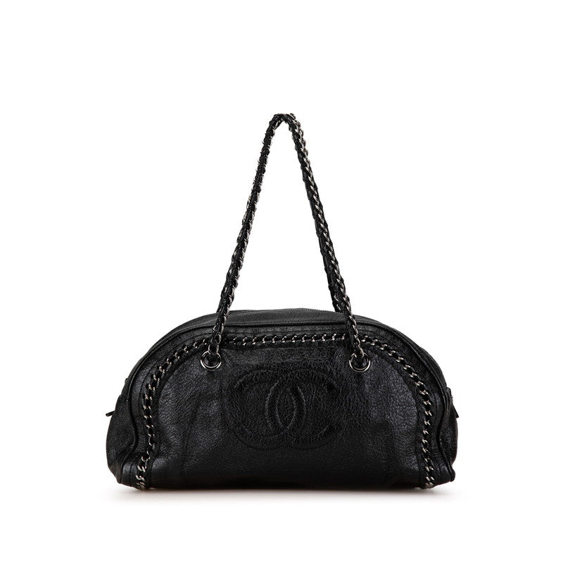 Chanel Leather Coco Mark Chain Handbag