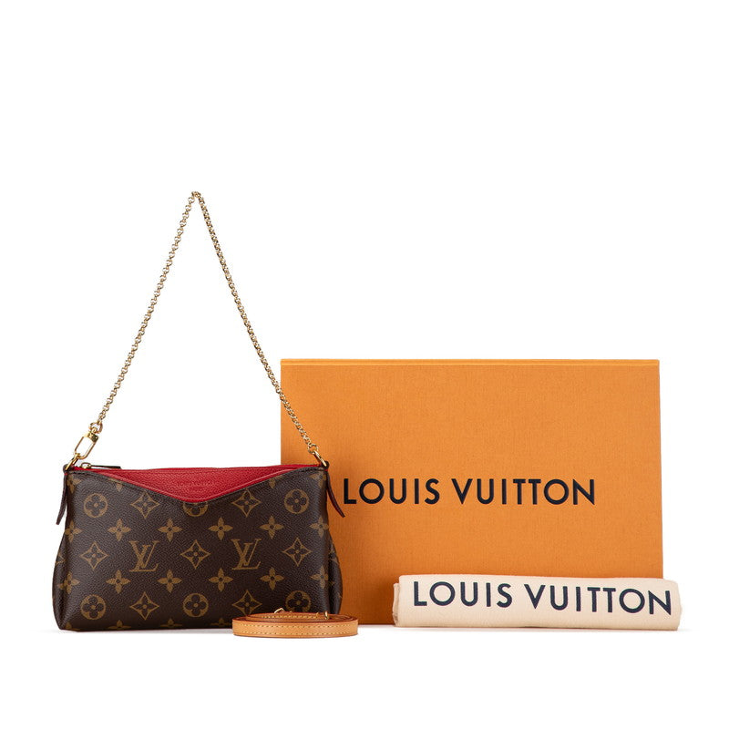 Louis Vuitton Monogram Pallas Clutch Bag M41638 in Great Condition