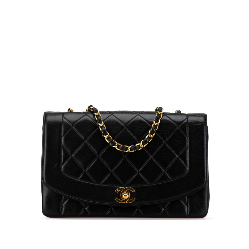 Chanel Diana Matelasse 25 Lambskin Shoulder Bag