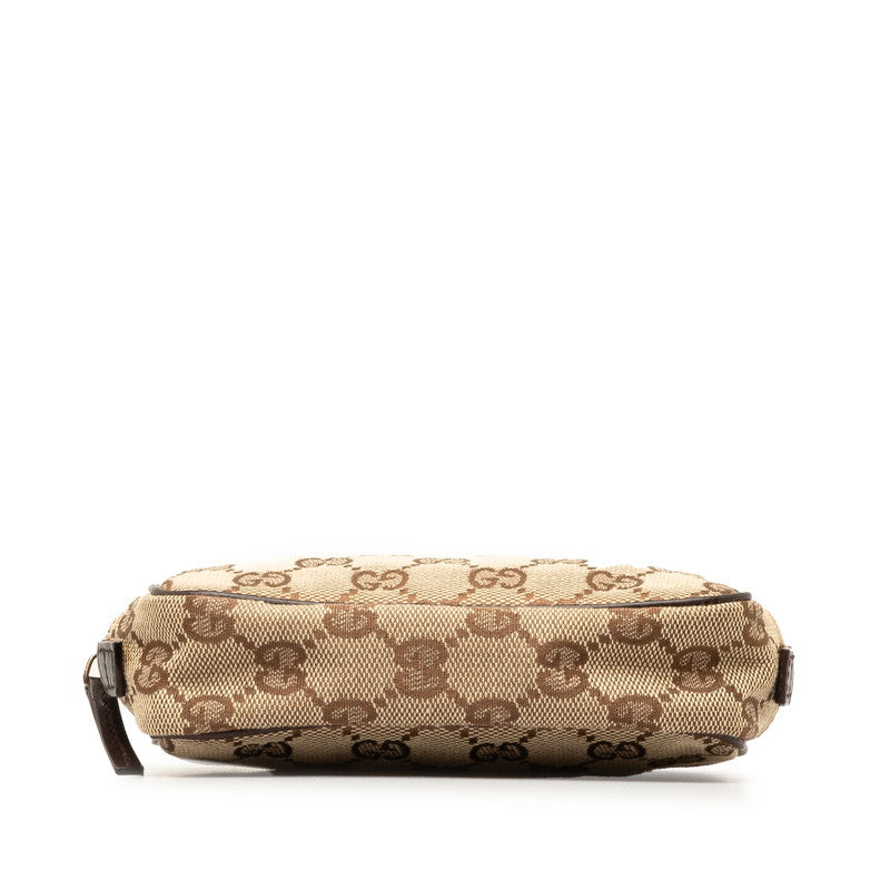 Gucci GG Canvas Leather Pouch 106647 in Great Condition