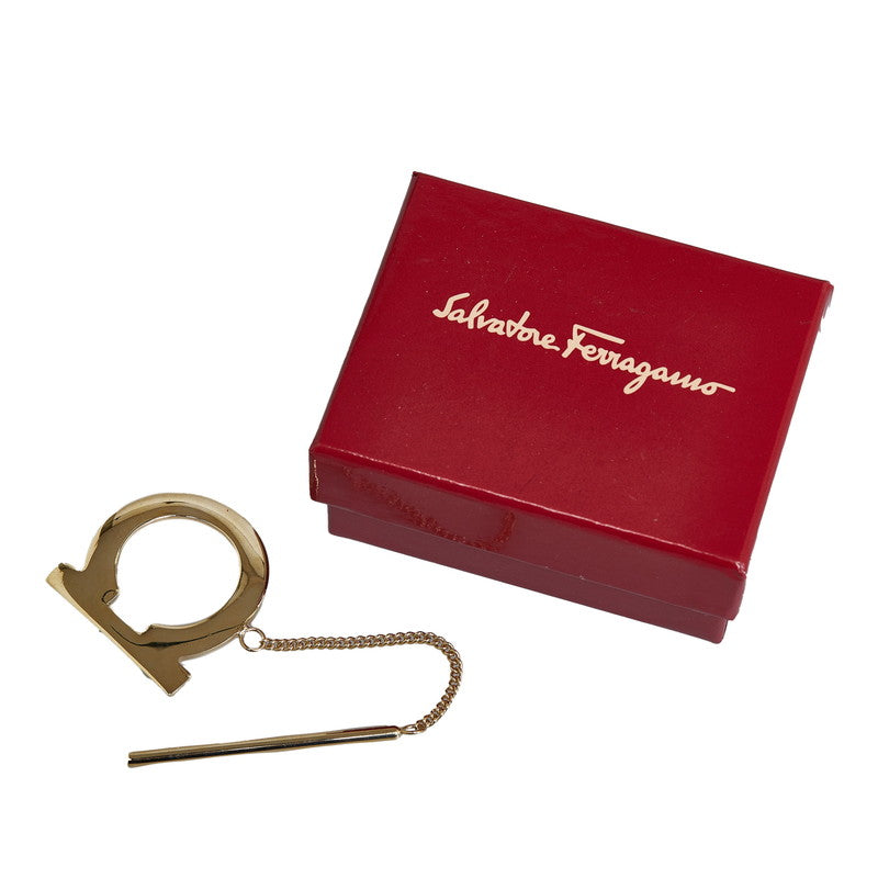 Salvatore Ferragamo Gancini Keychain Gold Plated