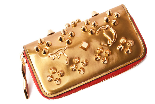 Christian Louboutin Leather Coin Case/Key Pouch with Key Ring