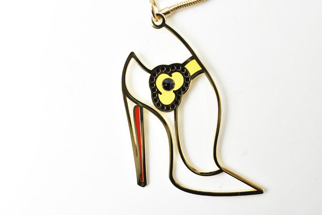 Christian Louboutin Heel Motif Key Ring/Key Holder/Charm Red/Gold