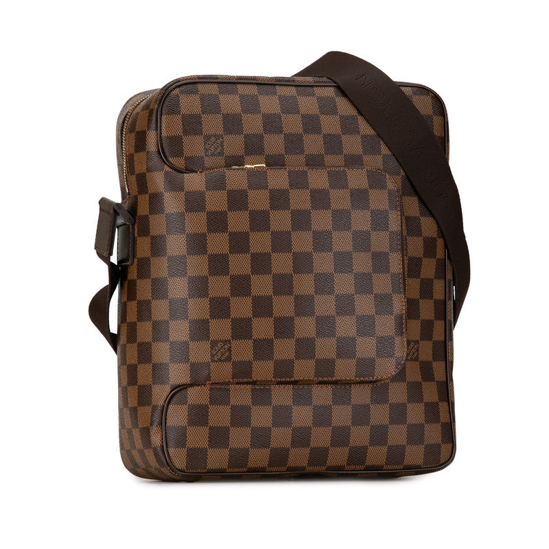 Louis Vuitton Damier Olaf MM Brown PVC Leather Shoulder Bag N41441