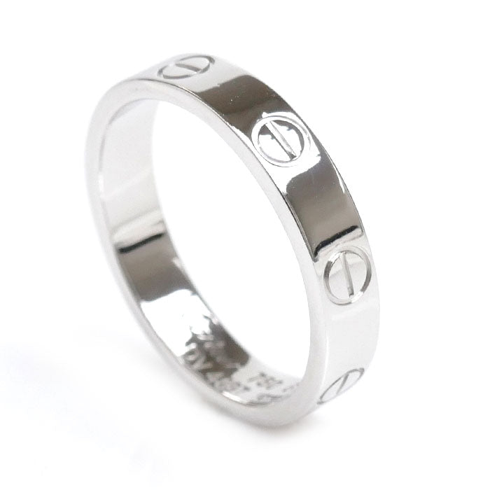 Cartier K18WG White Gold Mini Love Ring B4085151