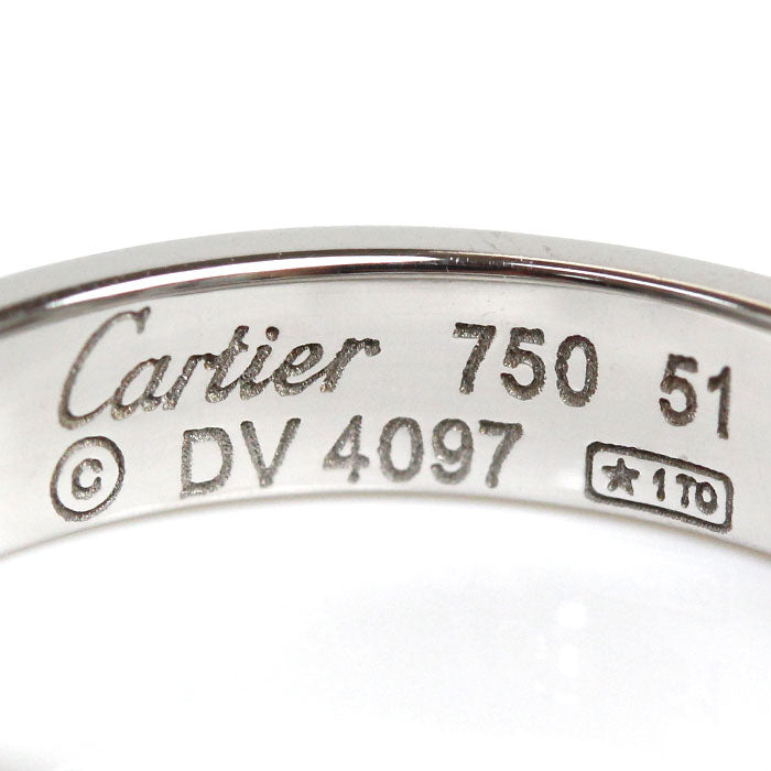 Cartier K18WG White Gold Mini Love Ring B4085151