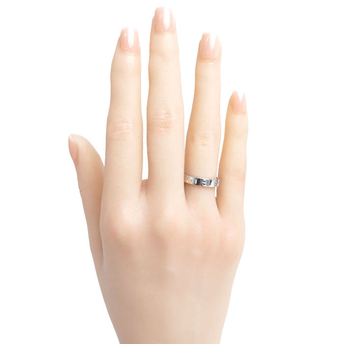 Cartier K18WG White Gold Mini Love Ring B4085151