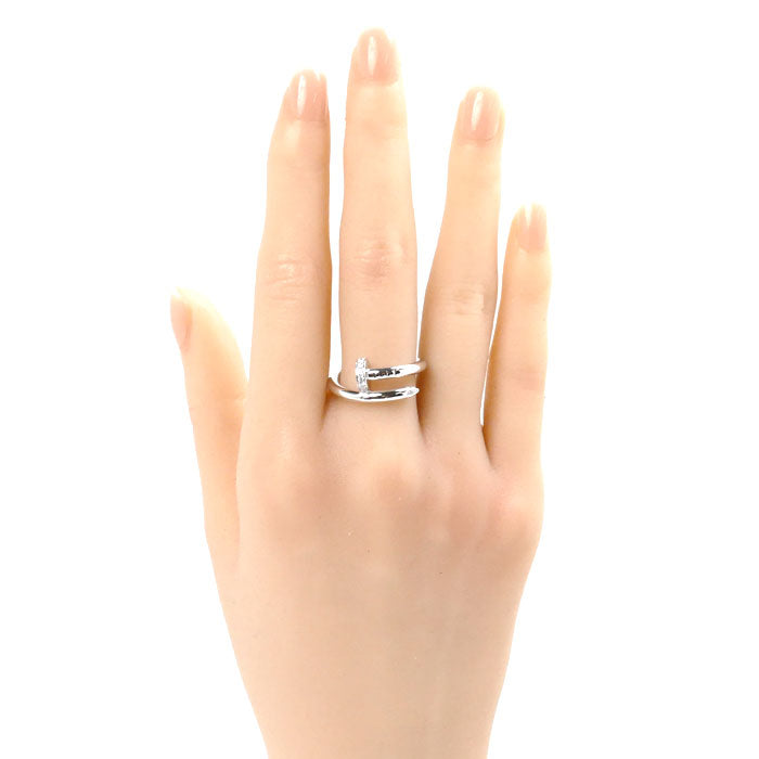 Cartier K18WG White Gold Diamond Ring B4092753