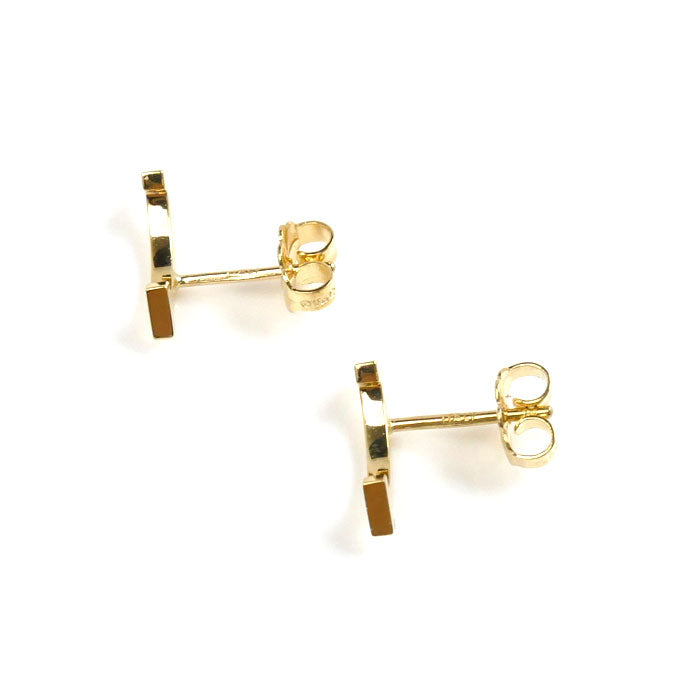 Tiffany & Co Yellow Gold T Smile Mini Earrings