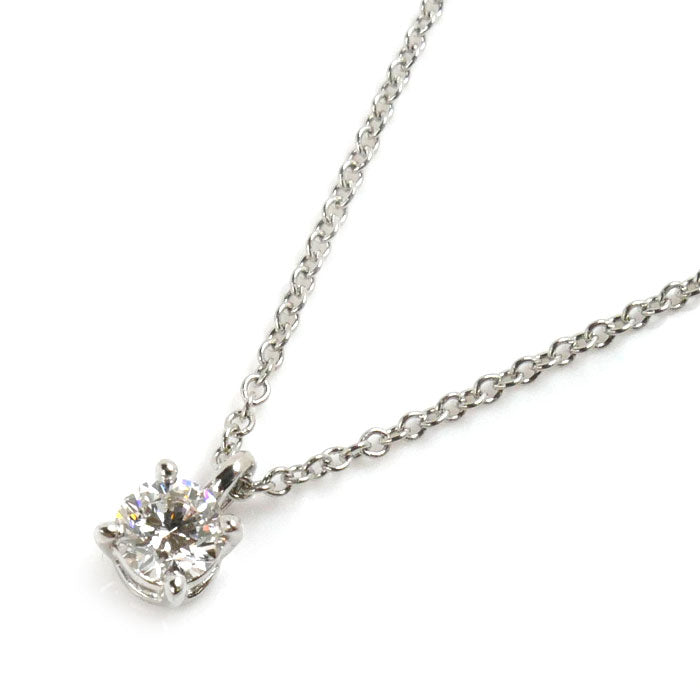 Tiffany & Co Platinum Diamond Solitaire Necklace