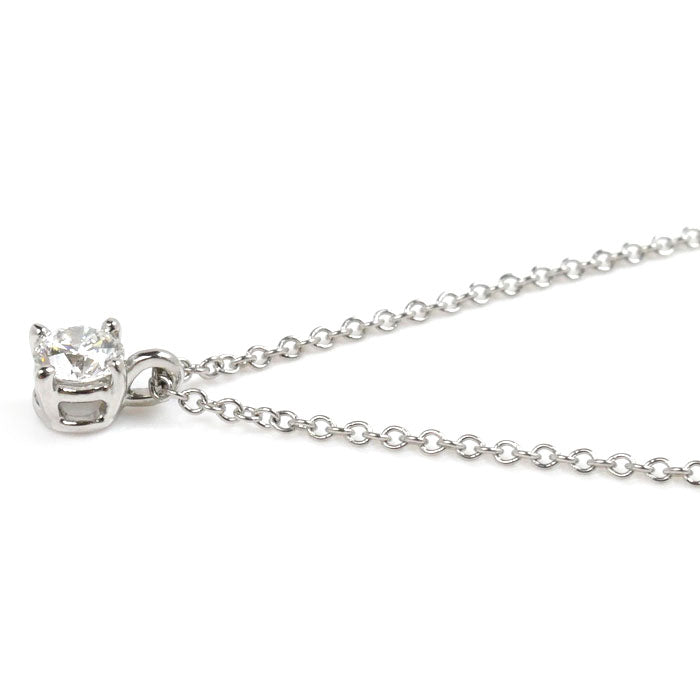 Tiffany & Co Platinum Diamond Solitaire Necklace