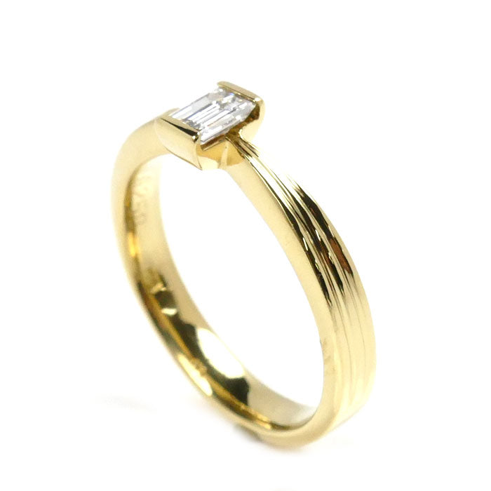 K18YG Yellow Gold Diamond Ring 0.258ct