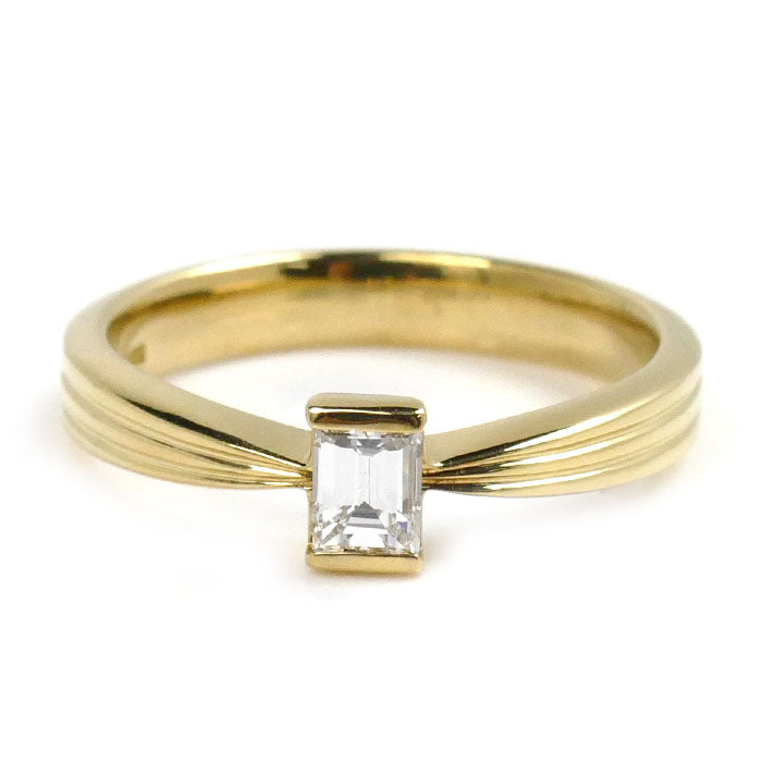 K18YG Yellow Gold Diamond Ring 0.258ct