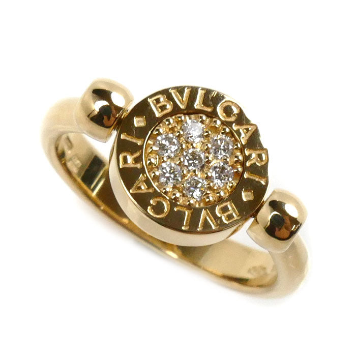 Bvlgari Yellow Gold Diamond Flip Ring