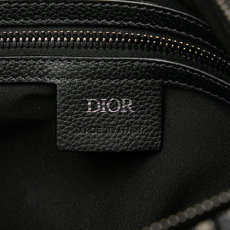 Dior Oblique Saddle Body Bag Canvas Leather