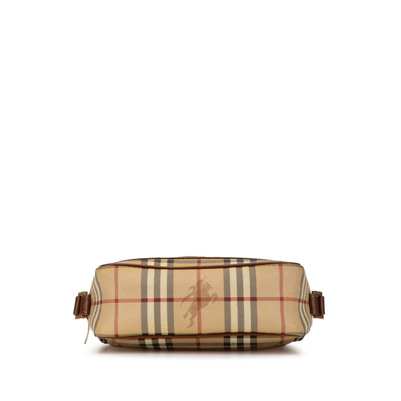 Burberry Nova Check Shadow Horse PVC Leather Shoulder Bag