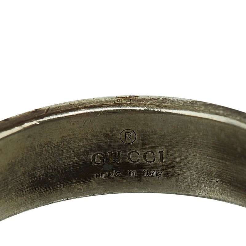 Gucci Interlocking G Silver Ring SV925 in Good Condition