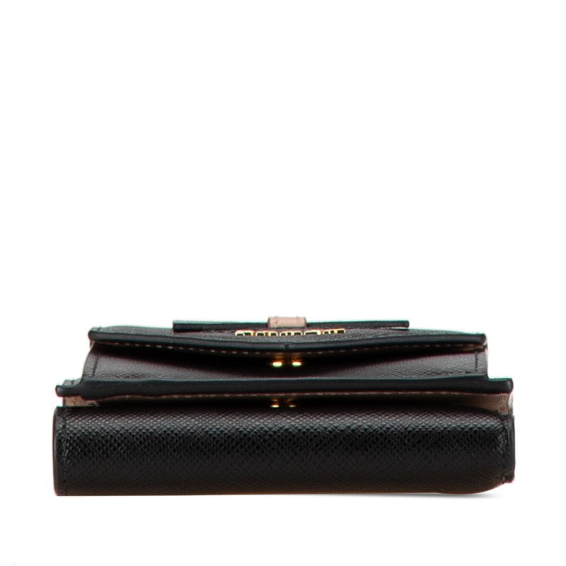 Prada Saffiano Ribbon Compact Wallet 1MH021