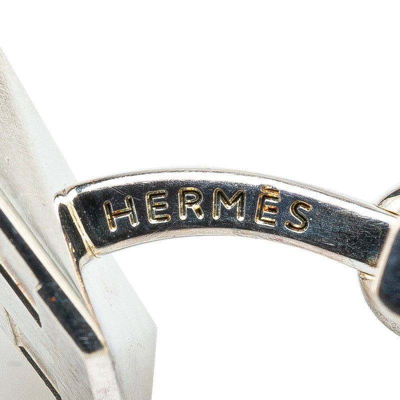 Hermes Square H Silver Cufflinks