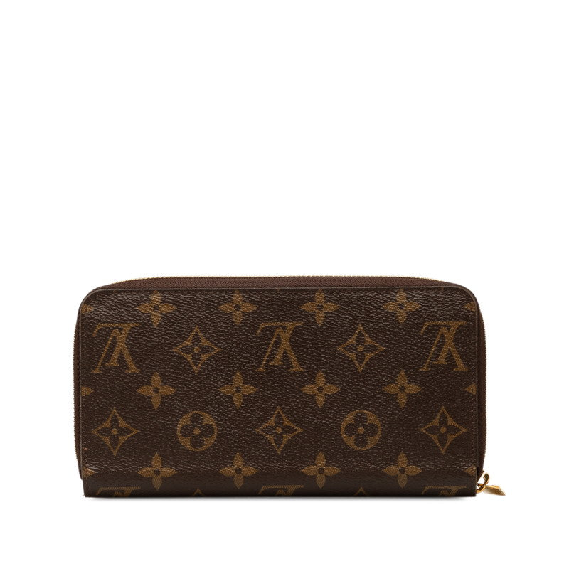 Louis Vuitton Monogram Zippy Wallet M60017 Brown PVC Leather in Great Condition