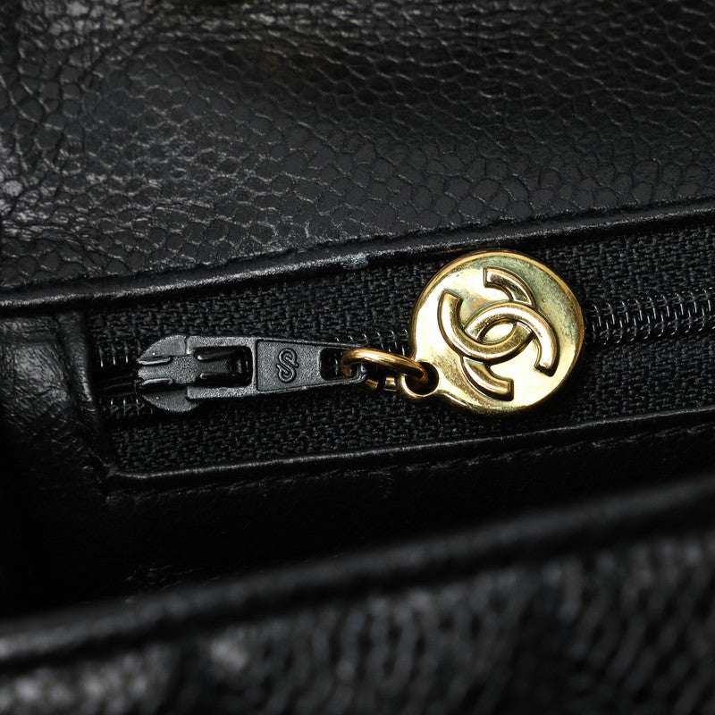 Chanel Caviar Mademoiselle Double Chain Shoulder Bag