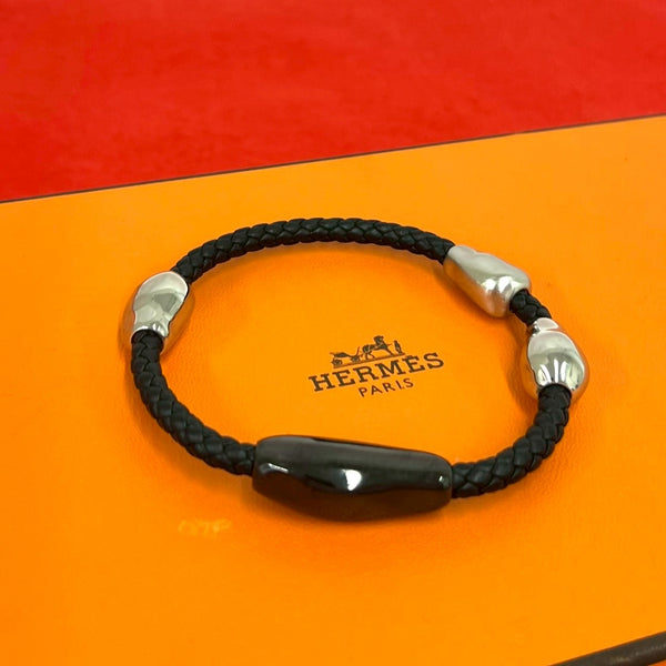 Hermes Wave Leather Bracelet