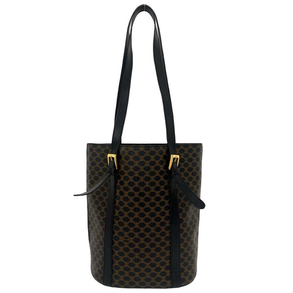 Celine Macadam Triomphe Leather Shoulder Bag