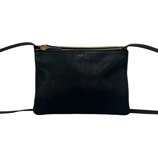 Celine Trio Leather Shoulder Bag