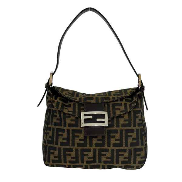 FENDIFFCanvasLeatherShoulderBag