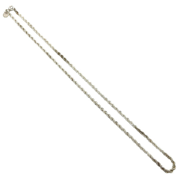 Tiffany Co Twist Rope Silver Necklace