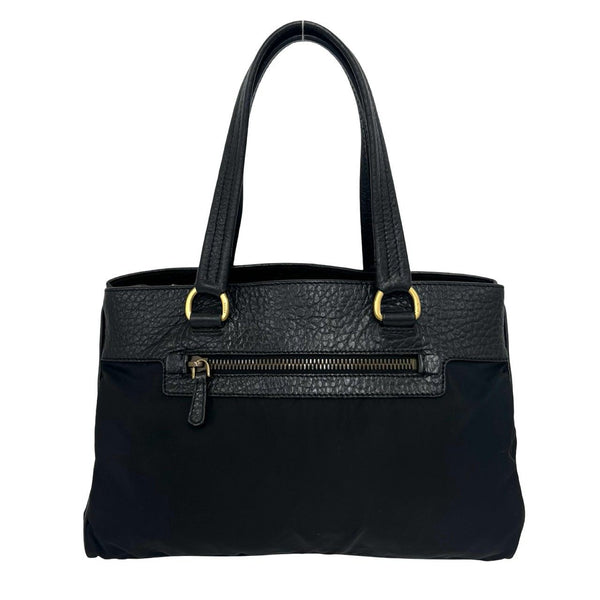 Prada Nylon Leather Handbag