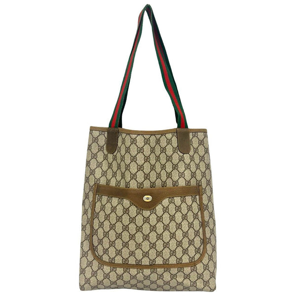 Gucci GG Leather Tote Bag