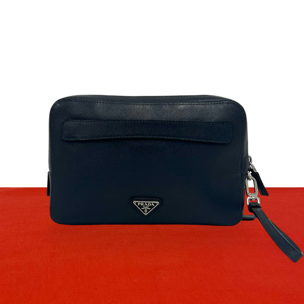 Prada Leather Clutch Bag