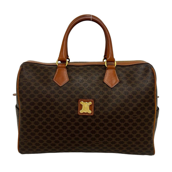 Celine Leather PVC Hand Boston Bag